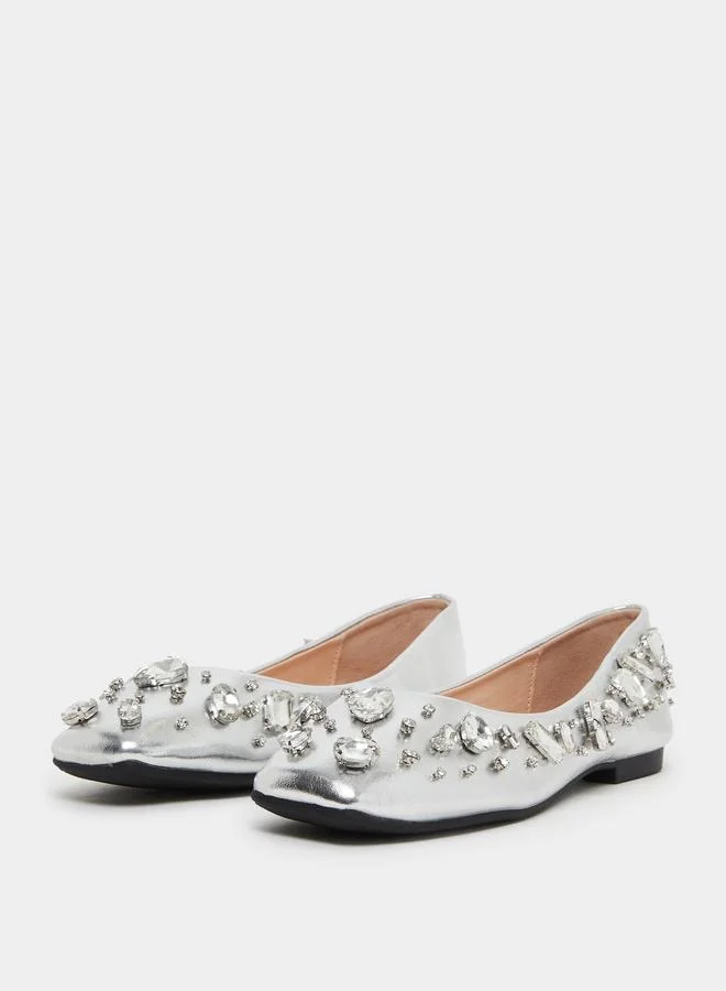 Styli Women Embellished Ballerina Shoes